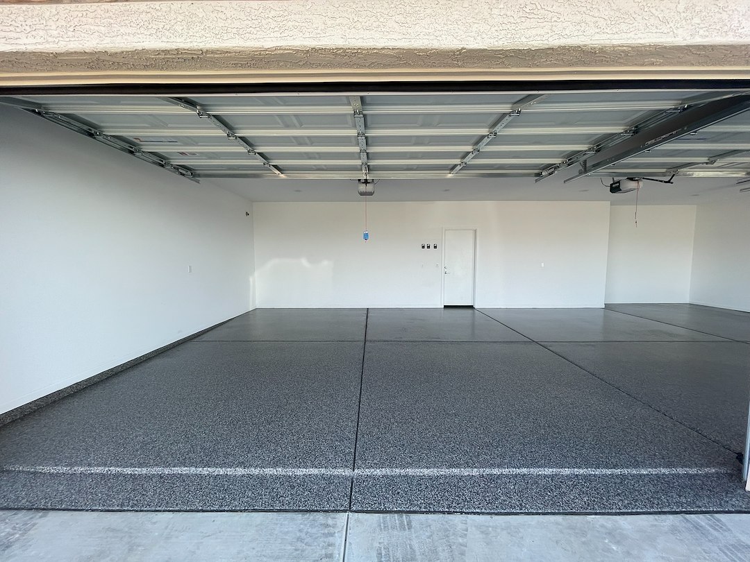 Durable Polyaspartic Garage Floor Coating Project Completed in Vail, AZ